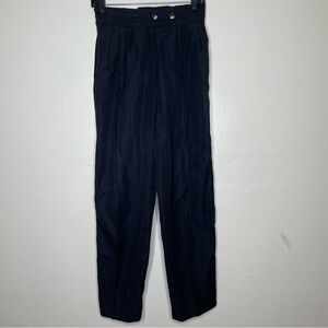 WOMENS CHRISTIAN DIOR BLACK HIGH WAIST DRESS PANTS SZ 8